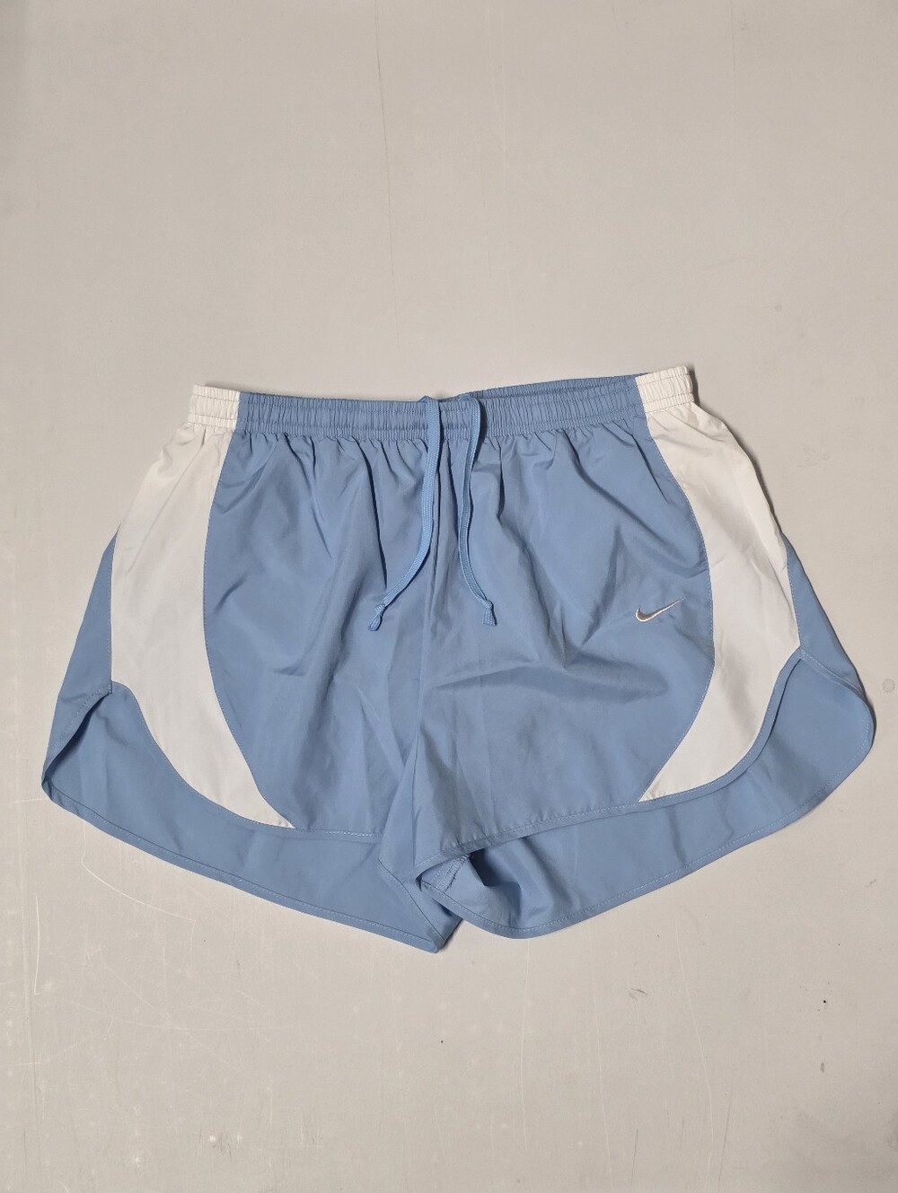 Nike Dri-FIT Men's Athletic Mesh Colorblock Running Shorts Blue White Size M